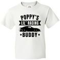 thumbnail image 3 of Inktastic Poppy's Lil' Racing Buddy with Car Silhouette Youth T-Shirt, 3 of 5