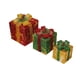 thumbnail image 2 of Juego de 3 cajas de regalo decorativas con luces navideñas | Decoración navideña LED multicolor con luces blancas cálidas | Cajas de decoración navideña para interiores con control remoto | Ideal, 2 of 6