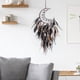 thumbnail image 1 of Colgante de pared tejido bohemio hecho a mano, colgante con forma y borlas de plumas trenzadas para dormitorio, fiesta, sala de estar, adorno Marrón perfecl Colgante de pared de macramé, 1 of 8