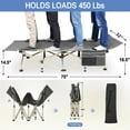thumbnail image 5 of SUGIFT 2 Pack 28in Folding Camping Cot for Adult Portable Sleeping Cot with Mattress, 5 of 7