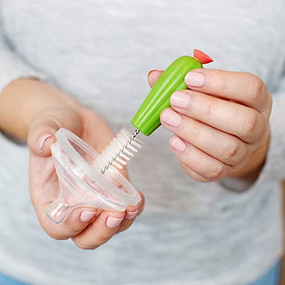 Boon Cacti Bottle Cleaning Brush Replacement Set, 4-Piece, Green