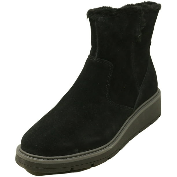 Clarks Women s Ivery Opal Black Suede Ankle High Boot 9.5M