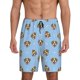 thumbnail image 1 of Balery Terrier Pantalones cortos de pijama de punto de algodón para hombre con cinturilla y bolsillos-Medium, 1 of 6