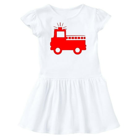 

Inktastic Red Fire Engine Gift Toddler Girl Dress