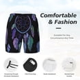 thumbnail image 3 of KLL Dreamcatcher With Colorful Feathers for Mens Swim Trunks Quick Dry Swim Shorts with Built-in Compression Liner Funny Swimwear Bathing Suits-3X-Large, 3 of 6
