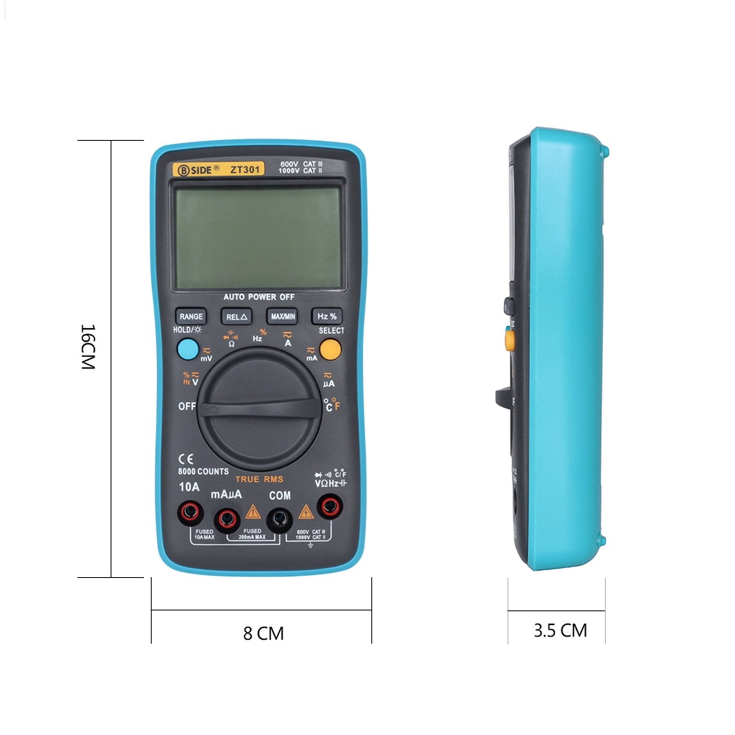 LCD Digital Multimeter high-accuracy Multimeter Backlight ZT301Digital LCD Multimeter Electric Handheld