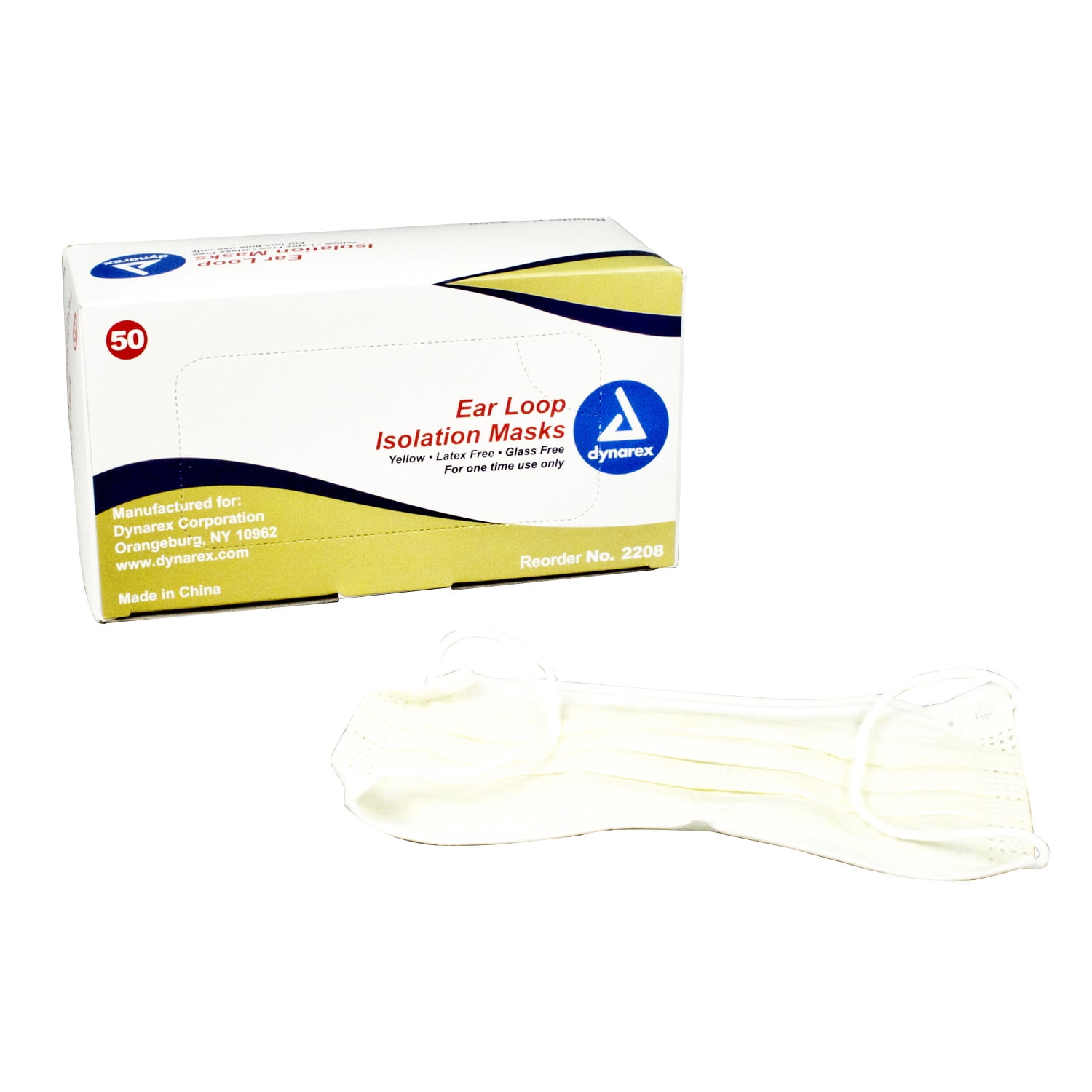 Download Dynarex Medical Ear Loop Isolation Face Masks Box Of 50 Masks Brickseek PSD Mockup Templates