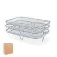 thumbnail image 7 of Stainless Steel Air Fryer Racks - 3 Stackable, Mesh Design, for Even Heating - Increases Cooking Space and Efficiency, 7 of 7