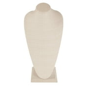 SSWBasics Tall Linen Necklace Display Bust - 18"H Jewelry Bust for Necklace Bust Jewelry Display - Elegant Jewelry Organizer