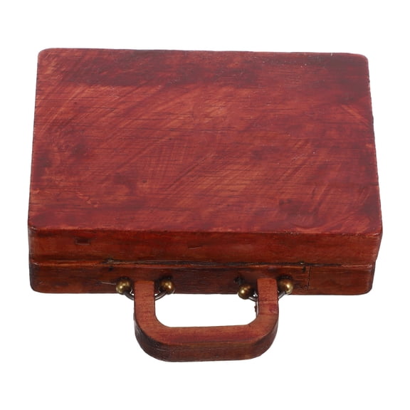 Tineasur Vintage Wooden Stone Storage Box in Assorted Colors for Collectibles and Small Treasures