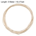 thumbnail image 2 of Protecciones de cable de aislamiento de fibra de vidrio de alta temperatura Uxcell de 16.4 pies y 1.5 mm, color blanco, 2 of 4