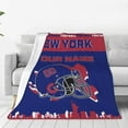 thumbnail image 3 of Custom New York Blanket Personalized Throw Blankets Name and Number for Men Women Boy Football Style Decor Gifts, 3 of 6