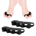 thumbnail image 1 of 2Pcs Toe Separators for Overlapping Toes Soft Silicone Bunion Corrector for Men Women Reusable Ergonomic Spacer for Foot Alignment Hallux Valgus Relief, 1 of 8