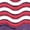 HEATHER PURPLE, variant on Baby Shark - American Flag - Girl's Fitted Short Sleeve Tee