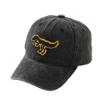 thumbnail image 3 of Krdevn Yellow Dinosaur Embroidery Washed Kids Baseball Cap Soft Adjustable Casual Outdoor Sun Hat for Toddler Boys Girls, 3 of 5