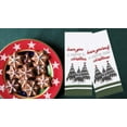 thumbnail image 2 of Winter Wonder Lane Kitchen Towels, Christmas Tree Design, 2 Pack, White, 100% Cotton, 2 of 6
