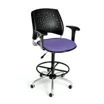 Stars Swivel Stool with Arms, Blue