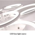 thumbnail image 5 of LED Dimmable Ceiling Light Modern Ring Circle Flush Mount Ceiling Lamp Acrylic Lampshade Chandelier Bedroom Kitchen Living Room Interior Decorative Lighting Fixture,8 rings/41.73×30.7×7.5in/120w, 5 of 6