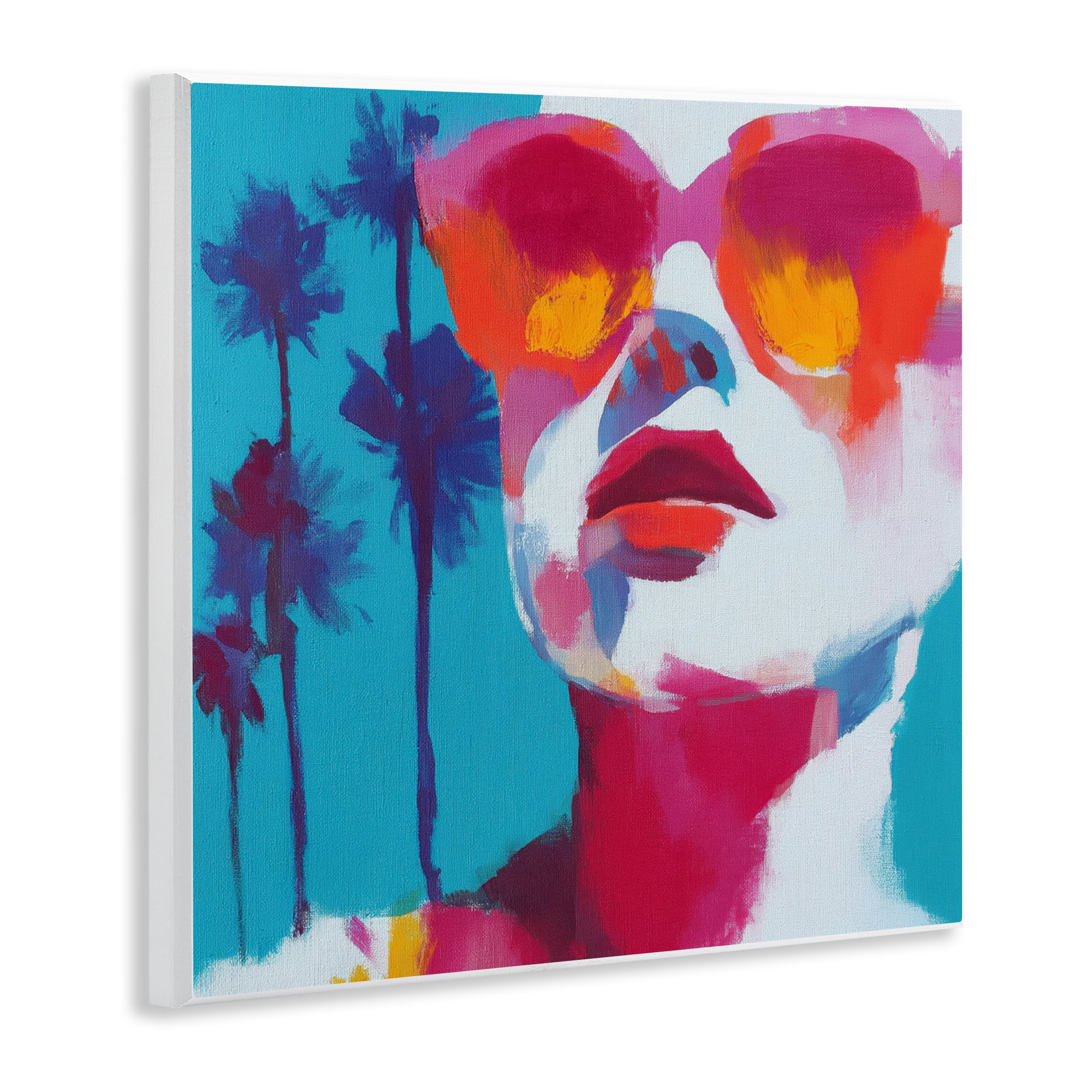 Stupell Industries Expressive Palm Tree Gaze Wall Plaque Art, design by Chromatic Storm Studio