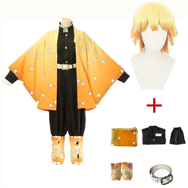 Anime Demon Slayer hermano y hermana Kamado Nezuko Halloween Cosplay Anime disfraz WigM & Demon Slayer Gao Jinjia LED