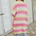 thumbnail image 4 of Women's Sweaters And Cardigans With Pockets Colorful Elegant Long Knitted Shirt Loose Sweater Cardigan Jacket Sweater Jacket, 4 of 9