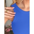 thumbnail image 5 of ANRABESS Racerback Tank Tops for Women Ribbed High Neck Tank 2026 Summer Sleeveless Shirts Slim Fitted Basic Tees Casual Workout Tops Blue S, 5 of 10