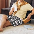 thumbnail image 4 of Wukai Husky Men’s Short Pajama Pants With Pockets Soft Sleep Pj Shorts for Men-4X-Large, 4 of 6