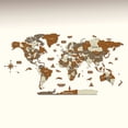thumbnail image 3 of ColorfullWorlds Wood World Map Educational for Kids- Mixed-X-Large, 3 of 13
