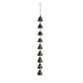 thumbnail image 2 of Metal Wind Chime Feng Shui | 19" Bronze Outdoor Indoor Garden Decor • Durable Melodic Chimes • Soothing Sound • Retro Elegant Hanging Ornament • Patio Porch Courtyard Accent, 2 of 6