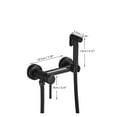 thumbnail image 6 of Matte Black Bathroom Bidets Faucet Toilet Cleaner Bidet Sprayer Toilet Faucets Hygienic Bidet Taps Shower Spray Gun ,360° Swivel Spout, 6 of 7