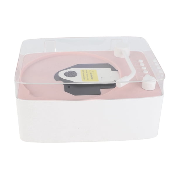 Reproductor de CD Con Gramófono Retro Clásico, Reproductor de CD Retro Multifuncional Contavoces de Alta Fidelidad, Mini Altavoz Para El Hogar, Reproductor de Música