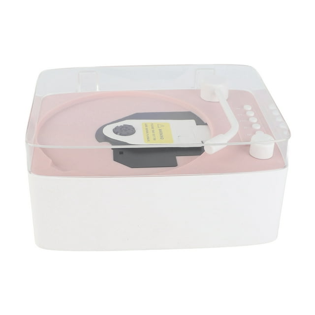 Reproductor de CD Con Gramófono Retro Clásico, Reproductor de CD Retro Multifuncional Contavoces de Alta Fidelidad, Mini Altavoz Para El Hogar, Reproductor de Música