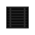thumbnail image 2 of BUILDMART - 14x14 Modern AC Vent Cover - Decorative Black Aluminum Air Vent - Standard Linear Slot Diffuser - Heating and Cooling Register Grille for Ceiling, Walls & Floors - Texas Buildmart, 2 of 8