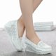 thumbnail image 5 of zapatos de plataforma de cuero para mujer, sandalias con cuña, zapatos informales para mujer, zapatos para madre, chanclas para mujer, zapatillas caladas de verano, 5 of 5