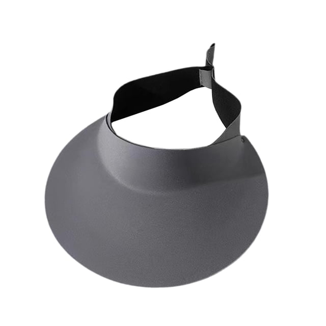 Gombado de visera del borde ancho plegable ajustable para caminar por jardinería de viaje para perros Gris