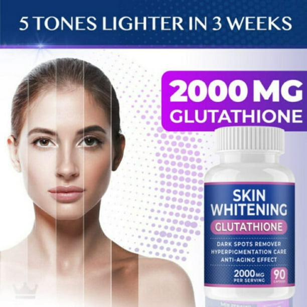 glutathione para la piel Glutatión iluminador de 2000 mg 120 píldoras iluminadoras por porción Suero líquido de glutatión para