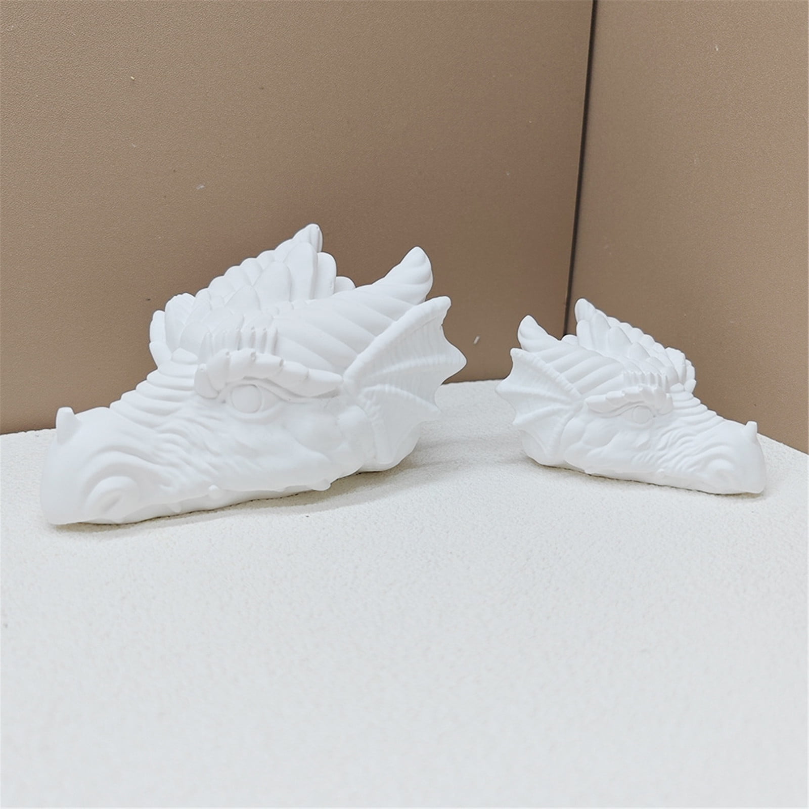 Dragon Head Shaped Silicone Molds for Soap Table Ornaments Gypsum Decorations, Epoxy Resin Silicone Molds