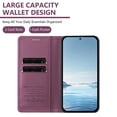 thumbnail image 2 of Case for Motorola Moto Edge 50 Fusion, Shockproof PU Leather Flip Wallet Case with RFID Block Card Slots Stand Magnetic Phone Cover for Motorola Moto Edge 50 Fusion, Violet, 2 of 7