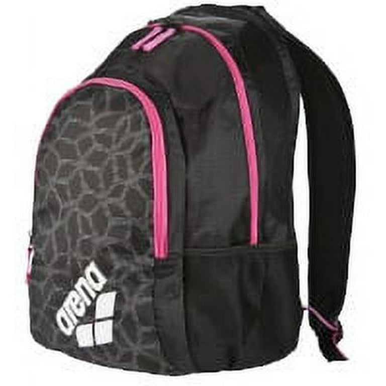 Arena SPIKY 2 Swimming Backpack in Black X-Pivot-Fuchsia