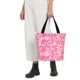 thumbnail image 5 of Fotbe Love Bolsa de Playa con Estampado, Bolsa de Hombro, Bolsa de Mano Espaciosa, Bolsa de Viaje Ligera, Bolsa de Compras Versátil, 5 of 6