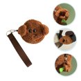thumbnail image 4 of Minkissy Breathable Brown Dog Waste Bag Container Plush Pendant for Outdoor Walks, 4 of 8