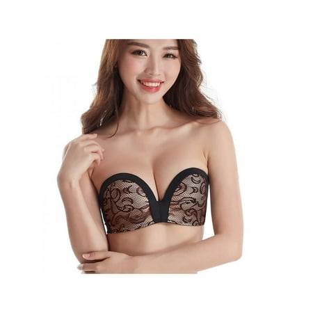 

Women Invisible Bras Underwear Sexy Push Up Lingerie Strapless Seamless Bralette