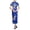 A-Blue285, variant on Women's Floral Print Cheongsam Short Sleeve Mandarin Collar Maxi Dress Traditional Chinese Formal Event Dress