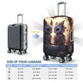thumbnail image 4 of Yiaed Romantic Rose Animal Couple Print Travel Luggage Cover Suitcase Protector Fits 18-32 Inch Luggage Wheel Covers Patterned Elastic Luggage Anti-scratch（No luggage）（No luggage）-, 4 of 5