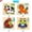 4 Pcs, variant on Wooden Animal Chunky Jigsaw Peg Puzzles for Toddlers Age 3+, Montessori Preschool Educational Toys, Fine Motor Hand Eye Coordination Learning Game, Non-Toxic Wood Stocking Stuffer Gift for Boys Girls