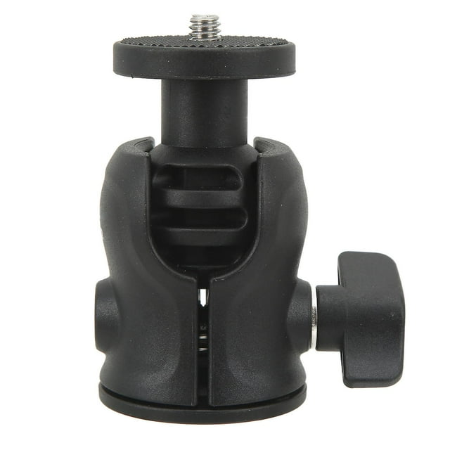 Tête de trépied rotative à 360 degrés, ABS robuste, rainure en U, trou de vis 1/4 po, mini adaptateur de rotule pour trépied