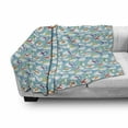 thumbnail image 3 of Cartoon Airplane Soft Flannel Fleece Throw Blanket, Colorful Joyous Travel Fantasy Pattern Planes Clouds in Sky, Cozy Plush for Indoor and Outdoor Use, 50" x 60", Multicolor, by Ambesonne, 3 of 6