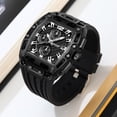 thumbnail image 4 of Reloj de negocios para hombre con manecillas luminosas – Reloj de pulsera cronógrafo de cuarzo resistente al agua para ocasiones formales y uso diario, reloj analógico clásico para la oficina y u, 4 of 6