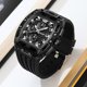 thumbnail image 4 of YiJuHui Men's Chronograph Watch Waterproof Business Casual Wristwatch with Luminous Hands, Quartz Movement, Stainless Steel Case Back, Silicone Strap for Daily Wear, Office, and Formal Occasions, 4 of 9