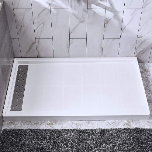WOODBRIDGE Shower Base 4836-1000L 48" L x 36" W x 4" H, Left Drain, White